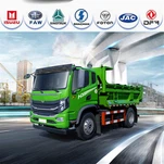 Konstruktionsavfallslastbil Crane Tipper Truck